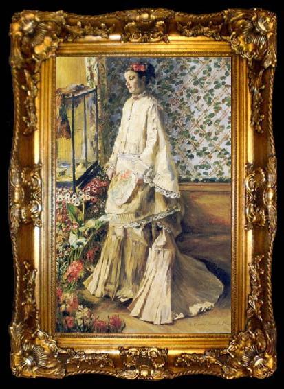 framed  Pierre-Auguste Renoir Portrait de Rapha Maitre II, ta009-2